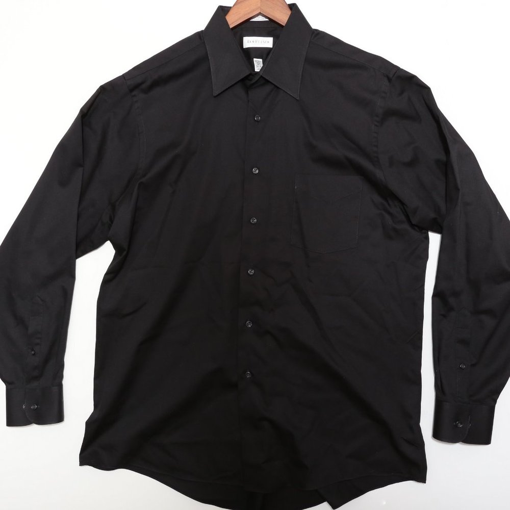 Van Heusen Black Wrinkle Free Dress Shirt